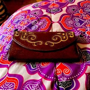 Brown leather wallet